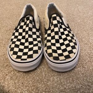 Black and white checkered vans